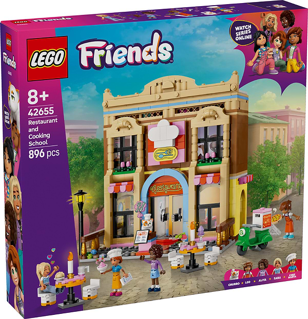 Фото - Конструктор LEGO Friends Ресторан і кулінарна школа (42655)