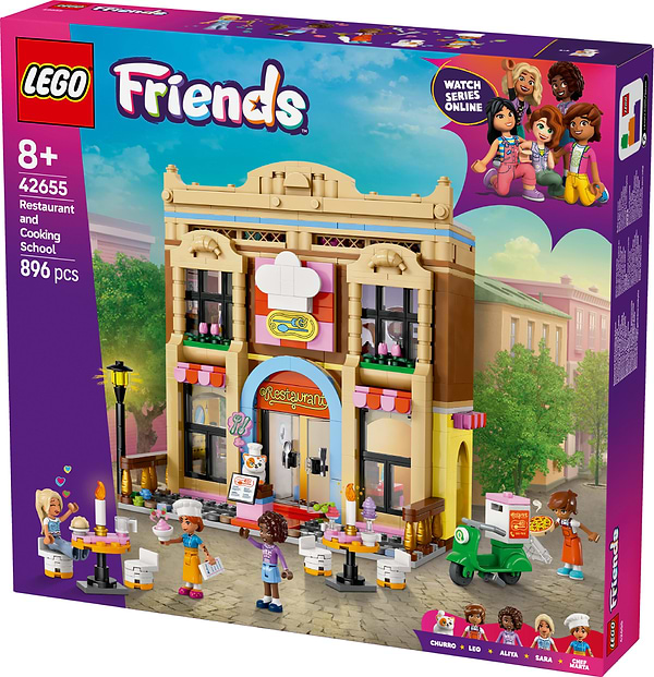 Фото - Конструктор LEGO Friends Ресторан і кулінарна школа (42655)