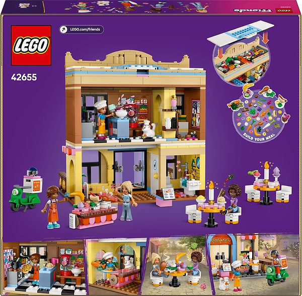 Фото - Конструктор LEGO Friends Ресторан і кулінарна школа (42655)