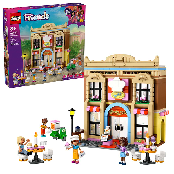 Фото - Конструктор LEGO Friends Ресторан і кулінарна школа (42655)