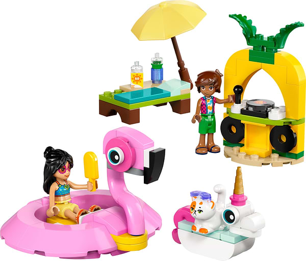 Фото - Конструктор LEGO Friends Вечеринка единорога и фламинго у бассейна (42658)