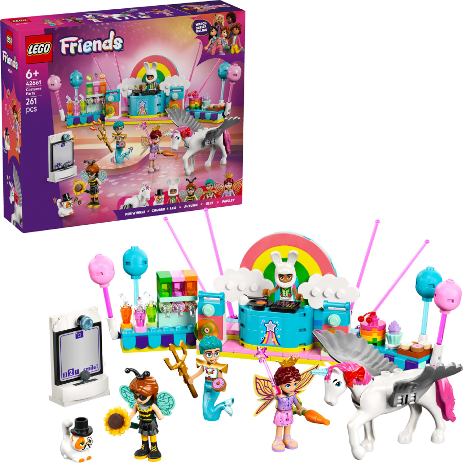 Конструктор LEGO Friends Костюмована вечірка з єдинорогом і феєю (42661) - Фото 1
