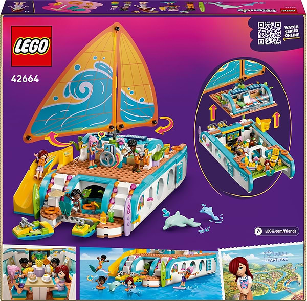 Фото - Конструктор LEGO Friends Пригоди на туристичному човні (42664)