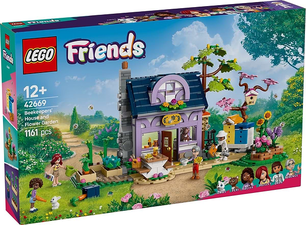 Фото - Конструктор LEGO Friends Домик и цветник пчеловодов (42669)