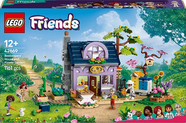 Фото - Конструктор LEGO Friends Домик и цветник пчеловодов (42669)