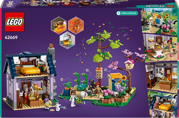 Фото - Конструктор LEGO Friends Домик и цветник пчеловодов (42669)
