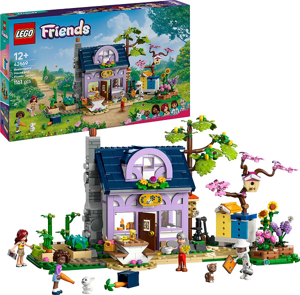 Фото - Конструктор LEGO Friends Домик и цветник пчеловодов (42669)