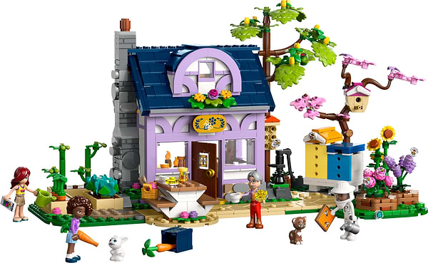 Фото - Конструктор LEGO Friends Домик и цветник пчеловодов (42669)