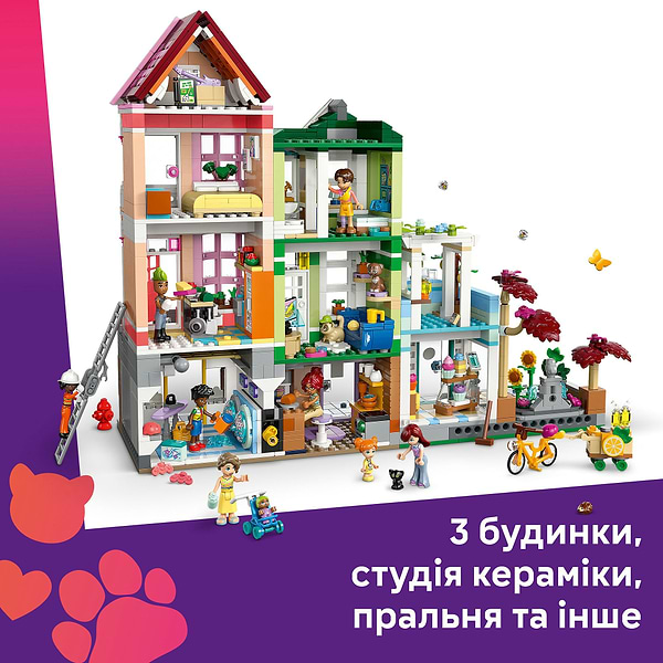 Фото - Конструктор LEGO Friends Хартлейк-Сіті. Квартири і крамниці (42670)