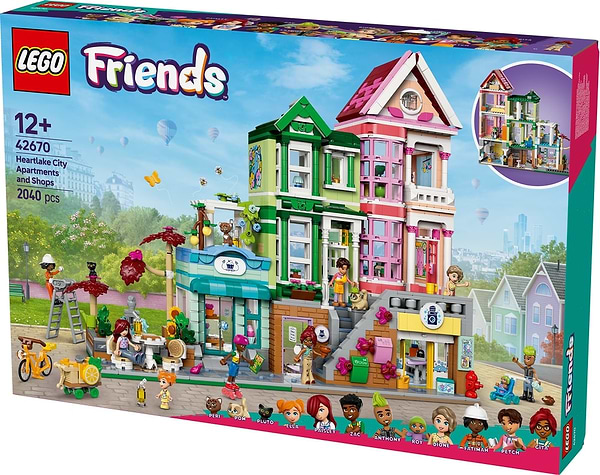 Фото - Конструктор LEGO Friends Хартлейк-Сіті. Квартири і крамниці (42670)