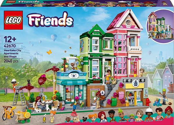 Фото - Конструктор LEGO Friends Хартлейк-Сіті. Квартири і крамниці (42670)