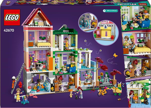 Фото - Конструктор LEGO Friends Хартлейк-Сіті. Квартири і крамниці (42670)