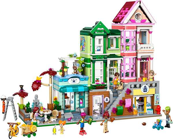 Фото - Конструктор LEGO Friends Хартлейк-Сіті. Квартири і крамниці (42670)