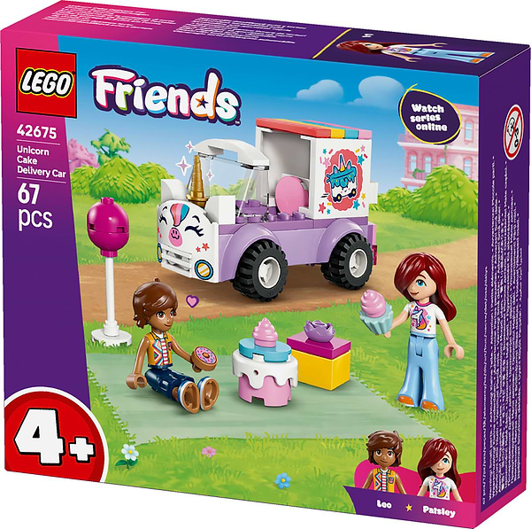 Фото - Конструктор LEGO Friends Автомобиль для доставки тортов с единорогами (42675)
