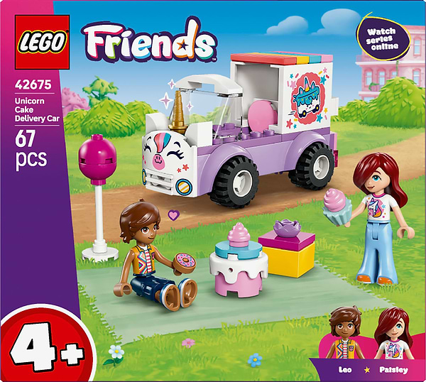 Фото - Конструктор LEGO Friends Автомобиль для доставки тортов с единорогами (42675)