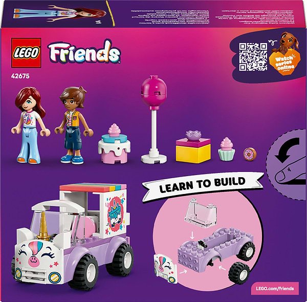 Фото - Конструктор LEGO Friends Автомобиль для доставки тортов с единорогами (42675)