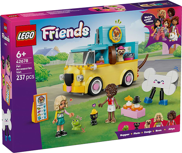 Фото - Конструктор LEGO  Friends Фургон з аксесуарами для улюбленців (42678)