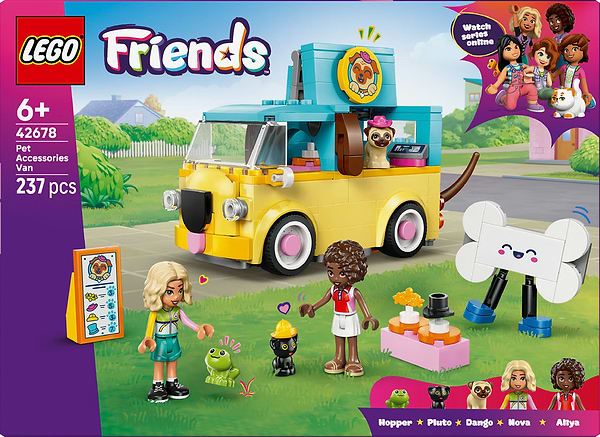 Фото - Конструктор LEGO  Friends Фургон з аксесуарами для улюбленців (42678)
