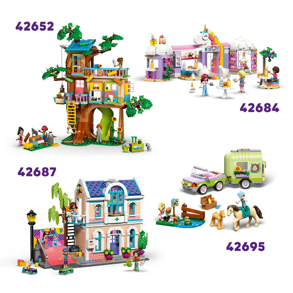 Фото - Конструктор LEGO  Friends Кінна стайня і академія верхової їзди (42688)