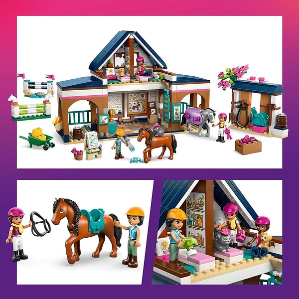 Фото - Конструктор LEGO  Friends Кінна стайня і академія верхової їзди (42688)