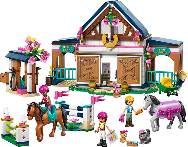 Фото - Конструктор LEGO  Friends Кінна стайня і академія верхової їзди (42688)