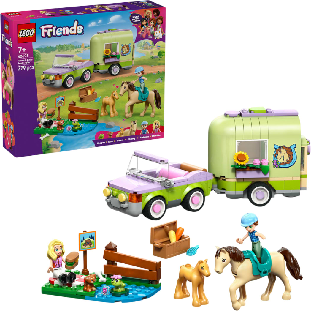 Конструктор LEGO  Friends Причіп для коня й лошати (42695) - Фото 1