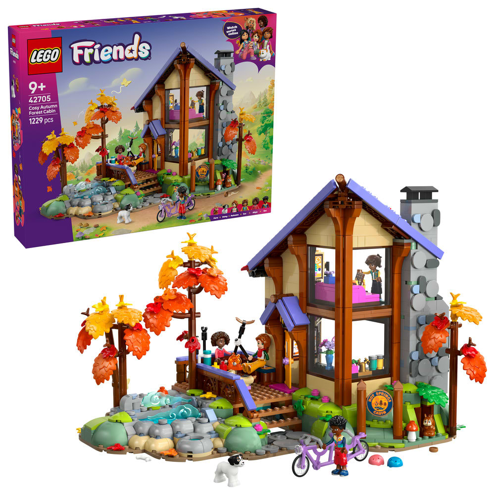 Конструктор LEGO  Friends Затишний лісовий будиночок для осіннього відпочинку (42705)