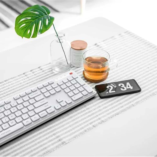 Фото - Клавіатура + миша бездротова Xiaomi MiiiW Keyboard and Mouse Combo Gen 3 PB03 White (MW24PB03) UA