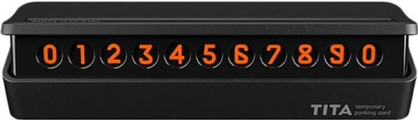 Фото - Паркувальна карта BCASE TITA Temporary Parking Card Black (Ф02996)