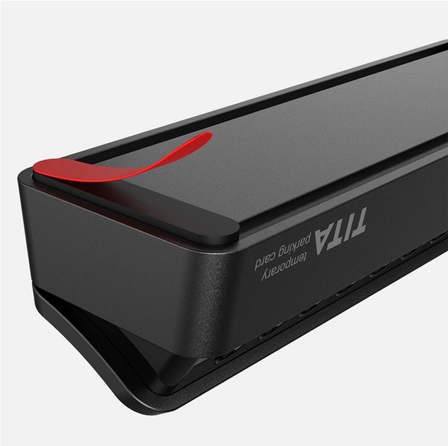 Фото - Паркувальна карта BCASE TITA Temporary Parking Card Black (Ф02996)