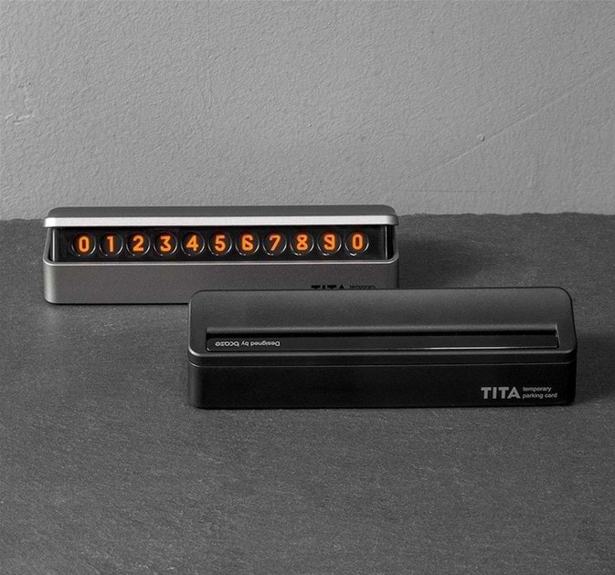 Фото - Паркувальна карта BCASE TITA Temporary Parking Card Black (Ф02996)