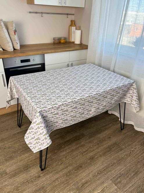 Фото - Скатерть прямоугольная Прованс Соцветия лаванды 120х180 см (042353)