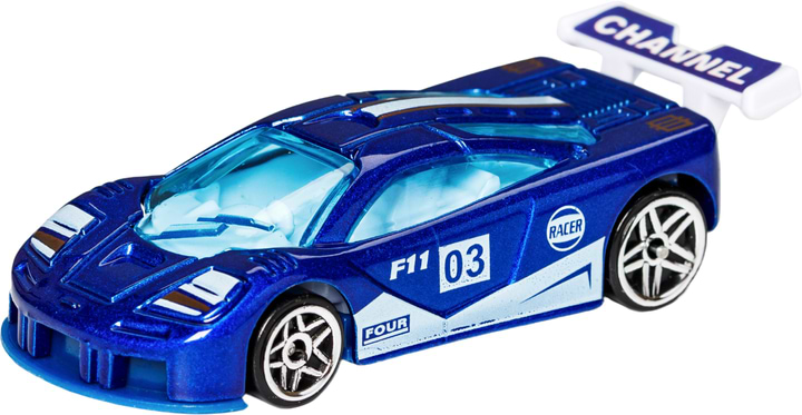 Коллекционная машинка 1:64 RevRace синий (89860)