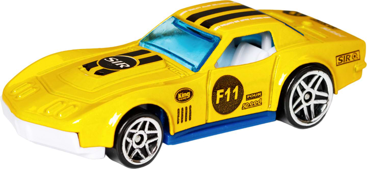 Коллекционная машинка 1:64 RevRace желтый (89862)