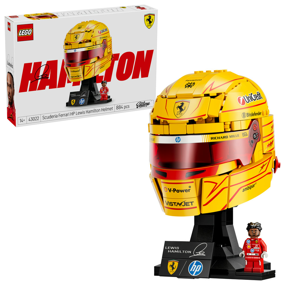 Конструктор LEGO Editions Formula 1 Шлем Льюиса Хэмилтона из команды Scuderia Ferrari HP (43022)