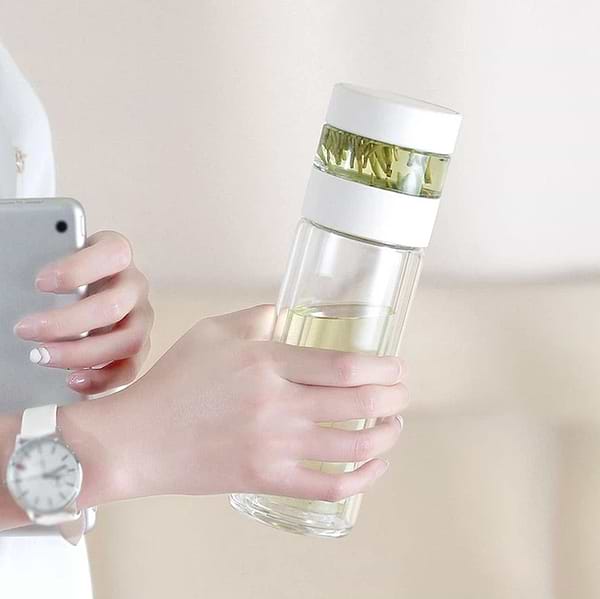 Фото - Термос QUANGE Intelligent Tea Separator Cup White (H8134)