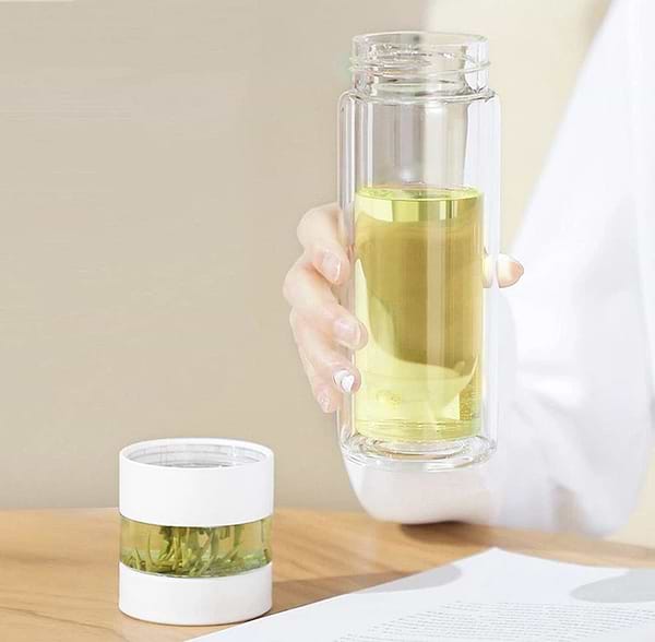 Фото - Термос QUANGE Intelligent Tea Separator Cup White (H8134)