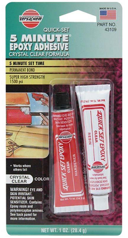 Клей для авто VersaChem 5 MINUTE CLEAR EPOXY 28.4g (43109)