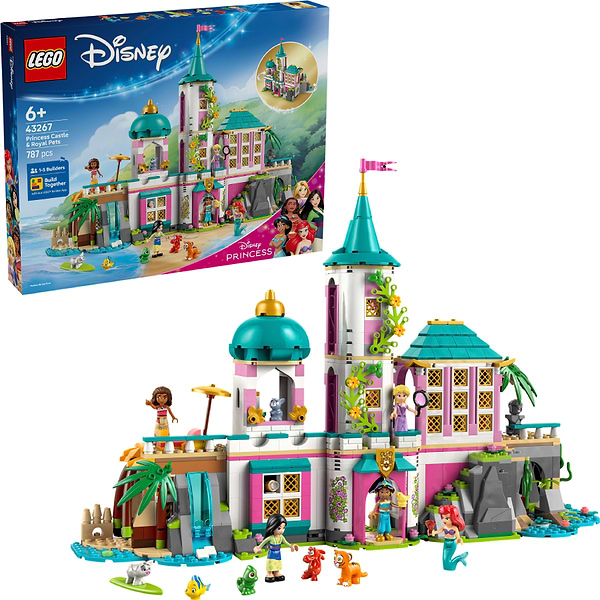 Фото - Конструктор LEGO Disney Princess Замок принцеси та королівські улюбленці (43267)