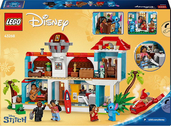 Фото - Конструктор LEGO │ Disney Classic Пляжний будинок Ліло і Стіч (43268)