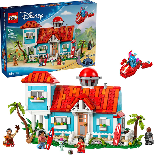Фото - Конструктор LEGO │ Disney Classic Пляжний будинок Ліло і Стіч (43268)