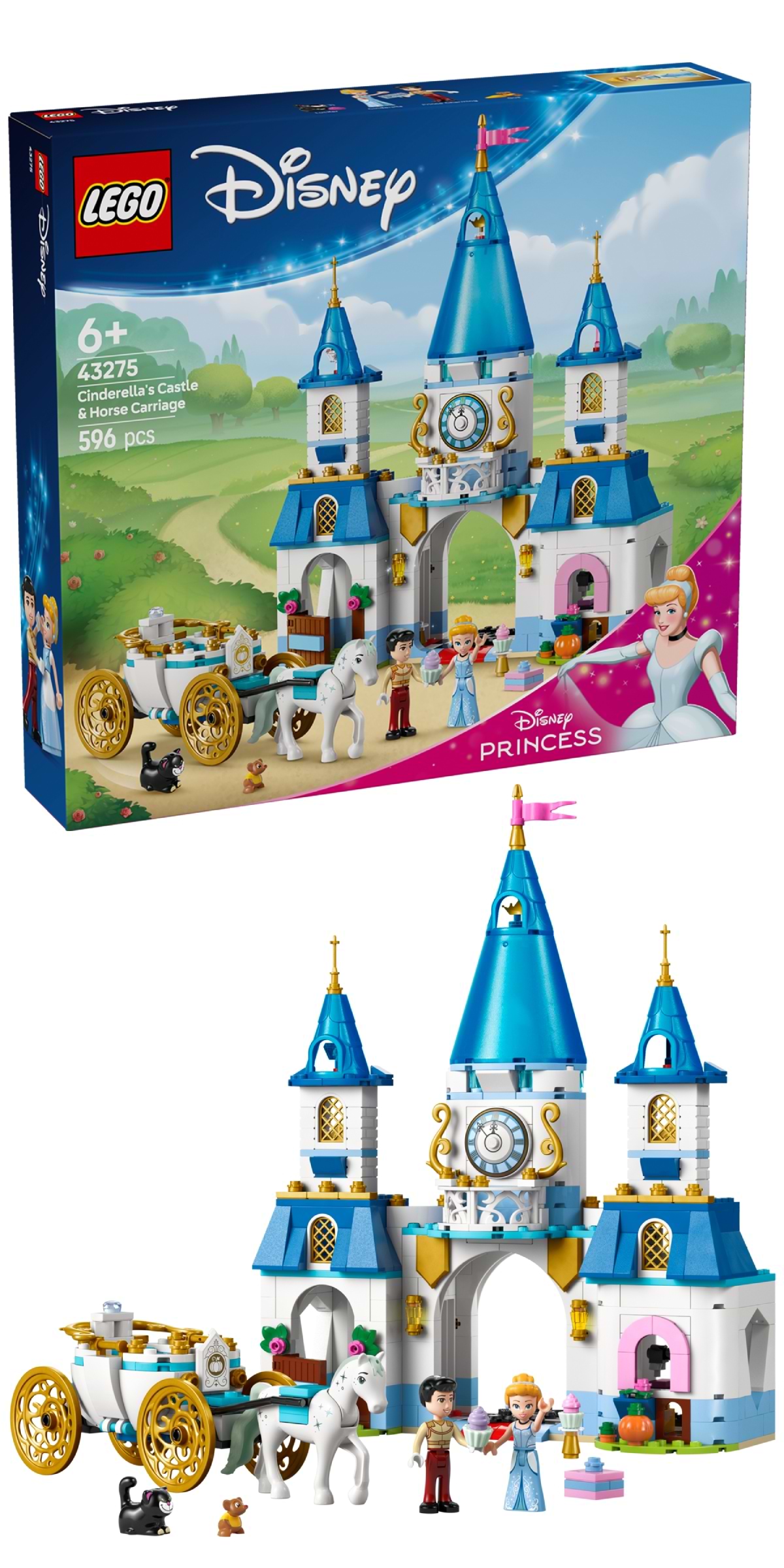 Конструктор LEGO | Disney Замок Золушки и карета (43275) - Фото 1