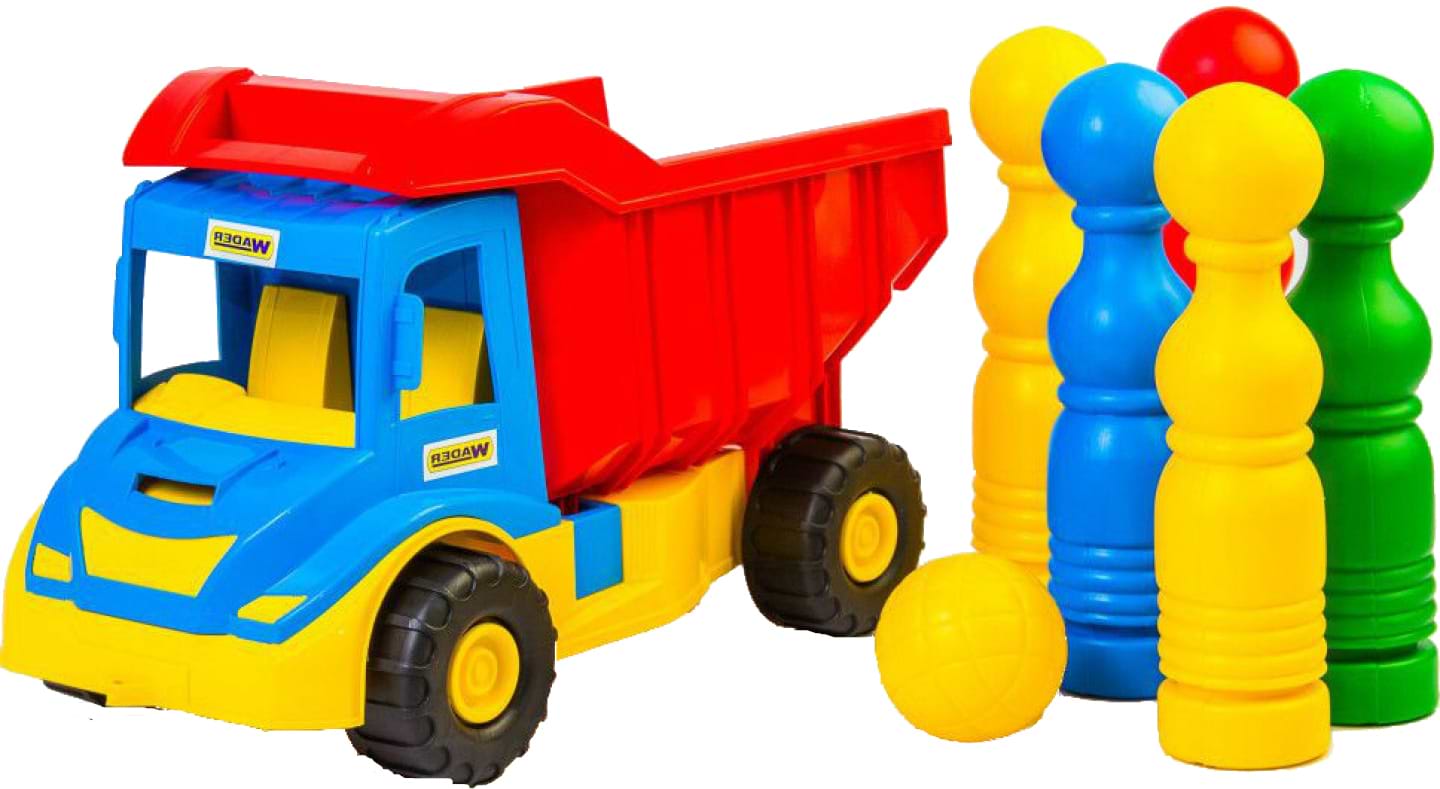Базовий ігровий транспорт для малюка Tigres "Multi Truck" вантажівка з кеглями (39220) - Фото 1