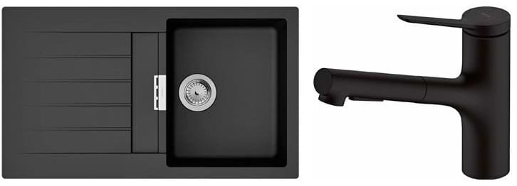 Мийка кухонна+змішувач Hansgrohe S520-F345 + Zesis M33 (43356670)