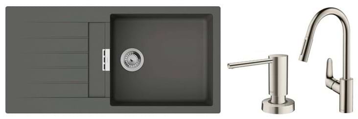 Мойка кухонная+смеситель Hansgrohe S520-F480 + Focus M41 (43358400)