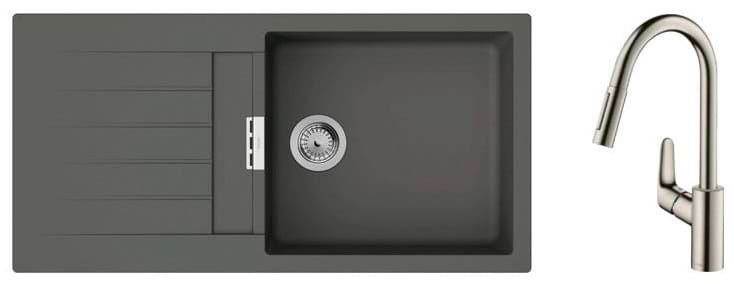 Мойка кухонная+смеситель Hansgrohe S520-F480 + Focus M41 (43358800)