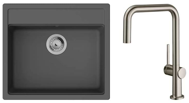 Мойка кухонная+смеситель Hansgrohe S520-F510 + Talis M54 (43359800)