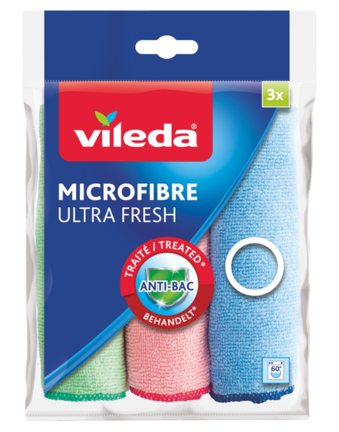 Серветка побутова Vileda Ultrafresh 3 шт. (4023103229273)
