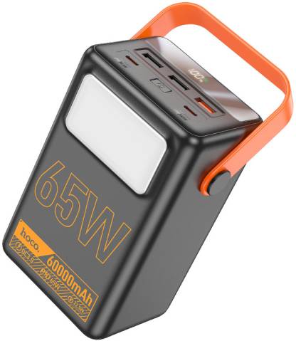 Фото - Батарея мобильная HOCO J110A 60000mAh 4USB+Type-C 65W+PD20W Black (43461)