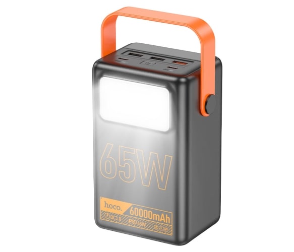 Фото - Батарея мобильная HOCO J110A 60000mAh 4USB+Type-C 65W+PD20W Black (43461)